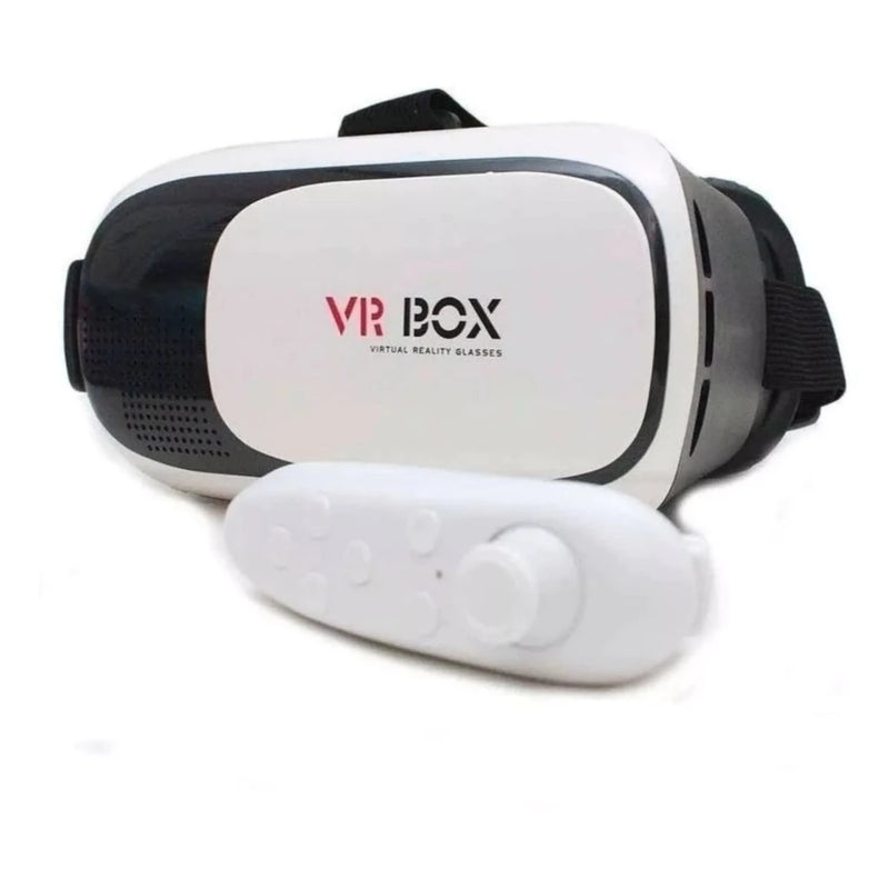 Óculos VR Box 2.0 de Realidade Virtual com Controle Bluetooth - Inclui Cardboard 3D.