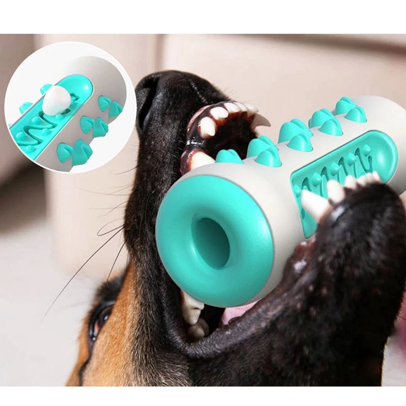 Brinquedo Pet 3x1 para Cães - Mordedor, Massageador de Gengiva e Escova de Dente.